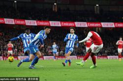 虎扑下载-联赛杯-萨卡替补破门恩瓦内里建功 阿森纳2-0布莱顿