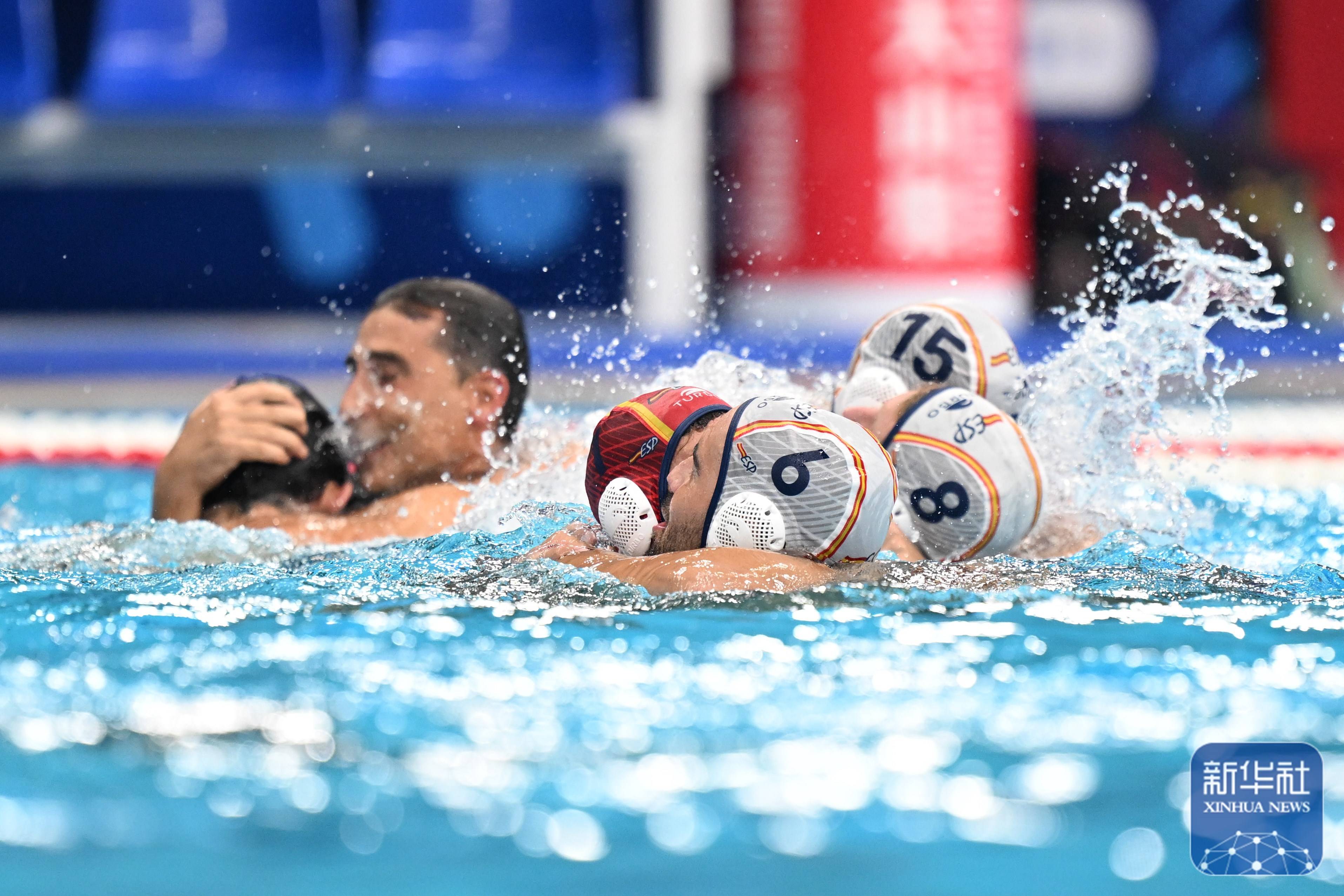 游泳世锦赛丨西班牙队获得男子水球冠军